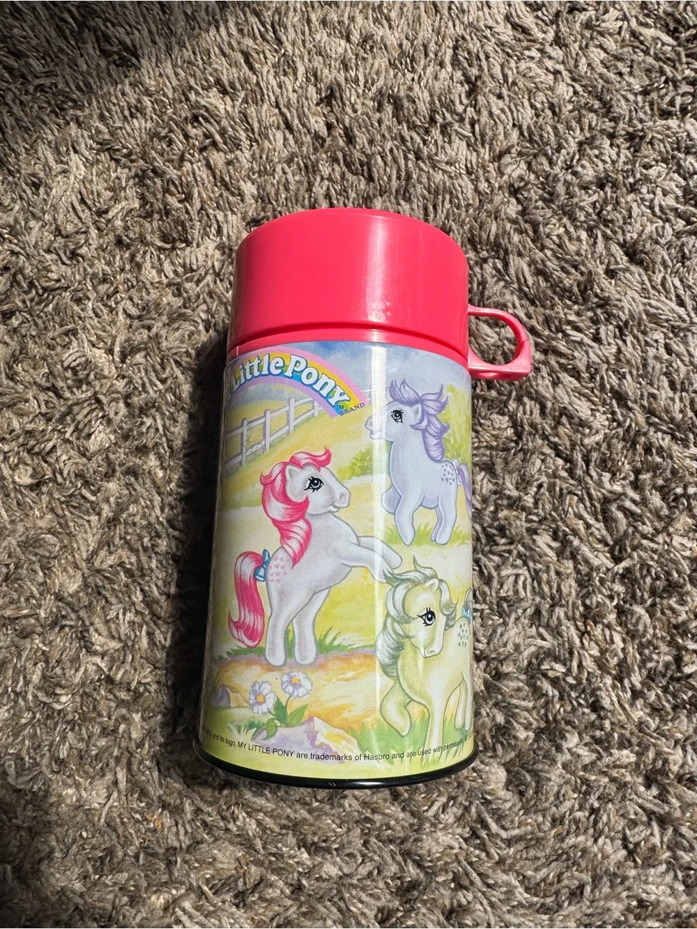 My Little Pony Pink Lid Pony Print Drink Bottle